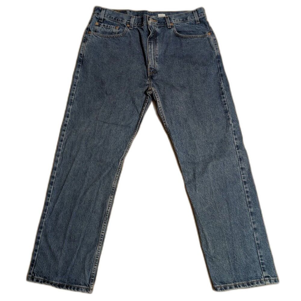 VTG Levi's 505 Jeans 38x30 (fits 36x30) Y2K 2002 Straight Leg EUC Medium Wash